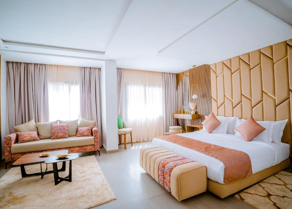 Suite spacieuse à l’Hôtel Timazin pour un voyage organisé Dakhla tout compris, séjour Dakhla all inclusive et voyage organisé Dakhla Maroc
